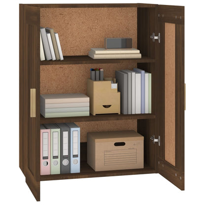 Wandschrank Braun Eichen-Optik 69,5x32,5x90 cm Holzwerkstoff - Pazzar.ch