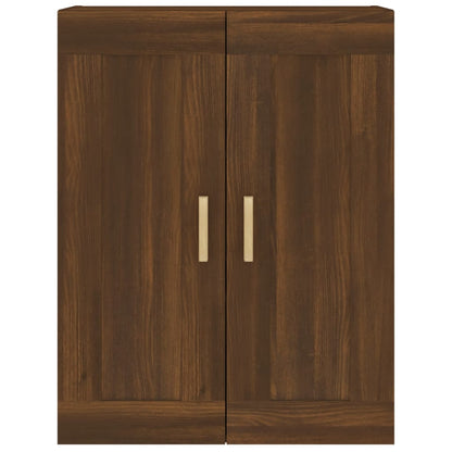 Wandschrank Braun Eichen-Optik 69,5x32,5x90 cm Holzwerkstoff - Pazzar.ch