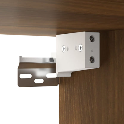 Wandschrank Braun Eichen-Optik 69,5x32,5x90 cm Holzwerkstoff - Pazzar.ch