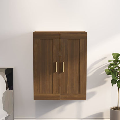 Wandschrank Braun Eichen-Optik 69,5x32,5x90 cm Holzwerkstoff - Pazzar.ch