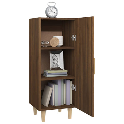Sideboard Braun Eichen-Optik 34,5x34x90 cm Holzwerkstoff - Pazzar.ch