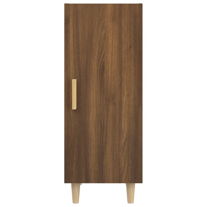 Sideboard Braun Eichen-Optik 34,5x34x90 cm Holzwerkstoff - Pazzar.ch