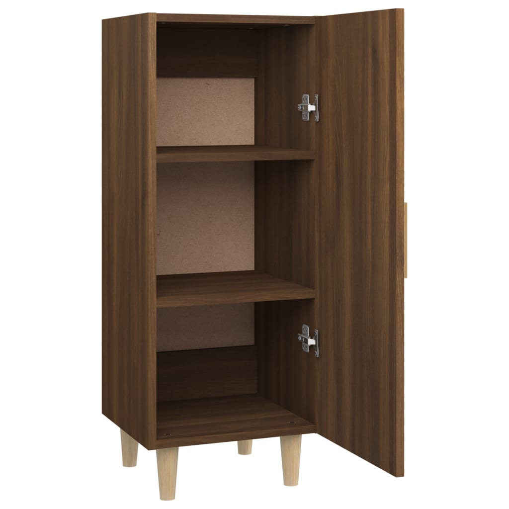Sideboard Braun Eichen-Optik 34,5x34x90 cm Holzwerkstoff - Pazzar.ch