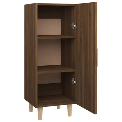 Sideboard Braun Eichen-Optik 34,5x34x90 cm Holzwerkstoff - Pazzar.ch