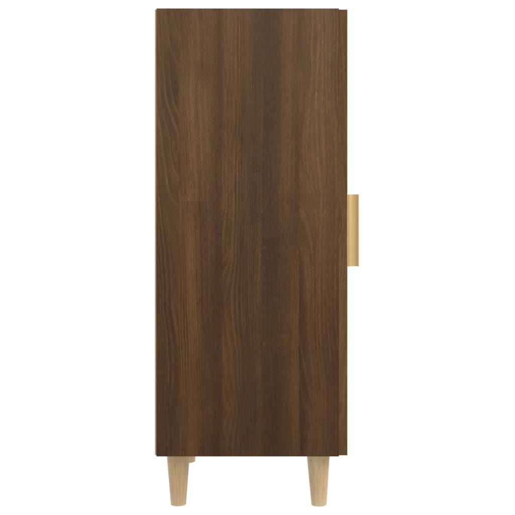 Sideboard Braun Eichen-Optik 34,5x34x90 cm Holzwerkstoff - Pazzar.ch
