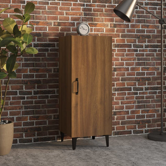 Sideboard Braun Eichen-Optik 34,5x34x90 cm Holzwerkstoff - Pazzar.ch