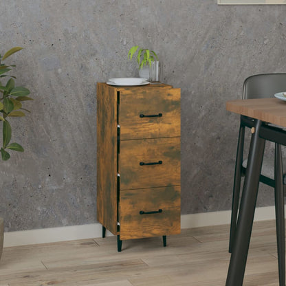 Sideboard Räuchereiche 34,5x34x90 cm Holzwerkstoff - Pazzar.ch