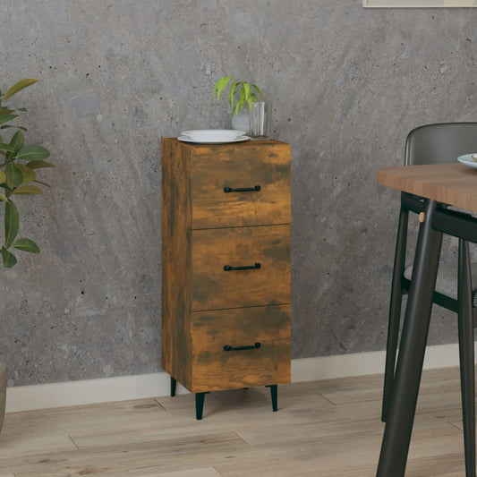 Sideboard Räuchereiche 34,5x34x90 cm Holzwerkstoff - Pazzar.ch