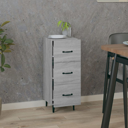 Sideboard Grau Sonoma 34,5x34x90 cm Holzwerkstoff - Pazzar.ch