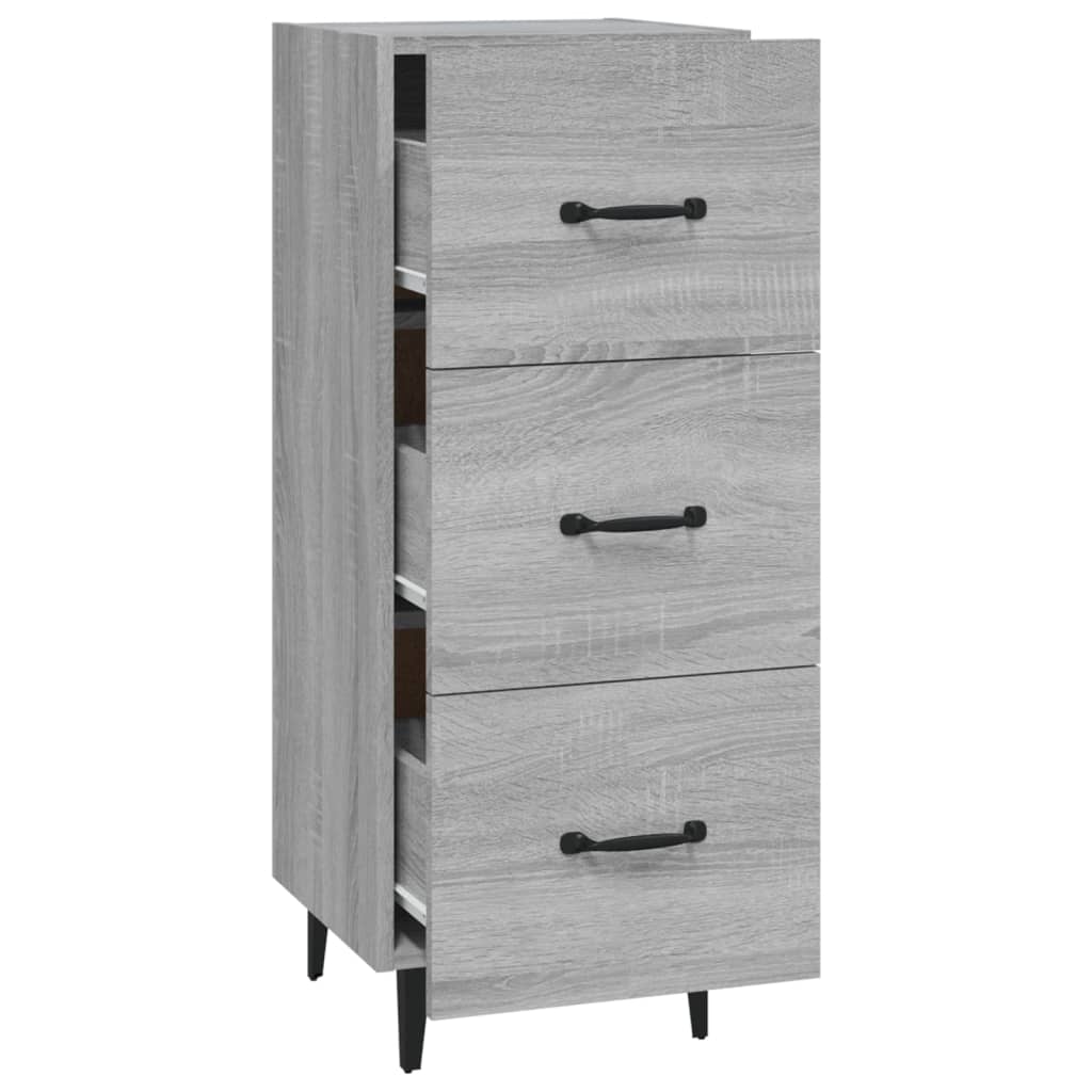 Sideboard Grau Sonoma 34,5x34x90 cm Holzwerkstoff - Pazzar.ch