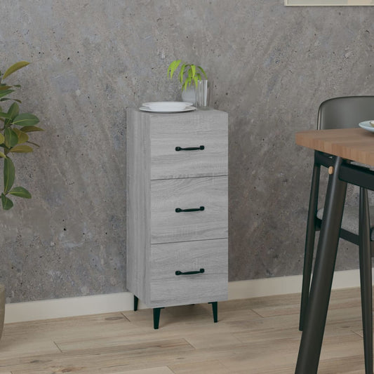 Sideboard Grau Sonoma 34,5x34x90 cm Holzwerkstoff - Pazzar.ch