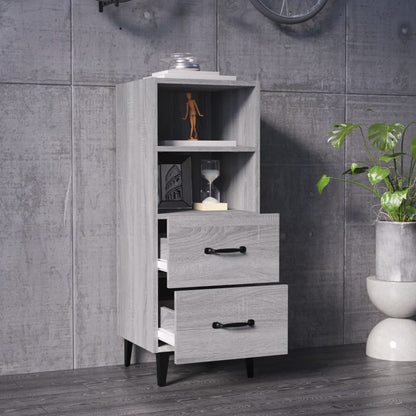Sideboard Grau Sonoma 34,5x34x90 cm Holzwerkstoff - Pazzar.ch