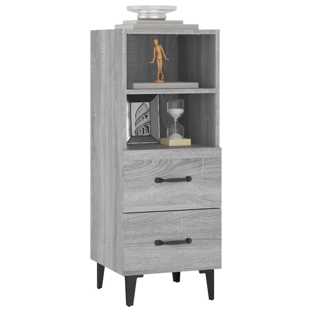 Sideboard Grau Sonoma 34,5x34x90 cm Holzwerkstoff - Pazzar.ch