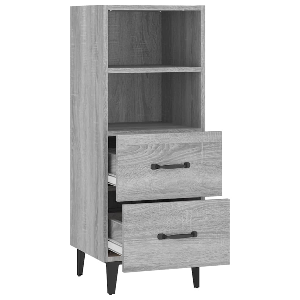 Sideboard Grau Sonoma 34,5x34x90 cm Holzwerkstoff - Pazzar.ch