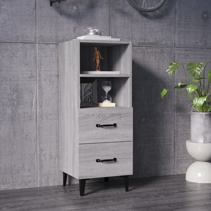Sideboard Grau Sonoma 34,5x34x90 cm Holzwerkstoff - Pazzar.ch