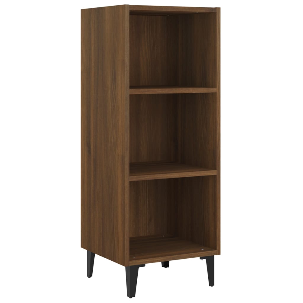 Sideboard Braun Eichen-Optik 34,5x32,5x90 cm Holzwerkstoff - Pazzar.ch