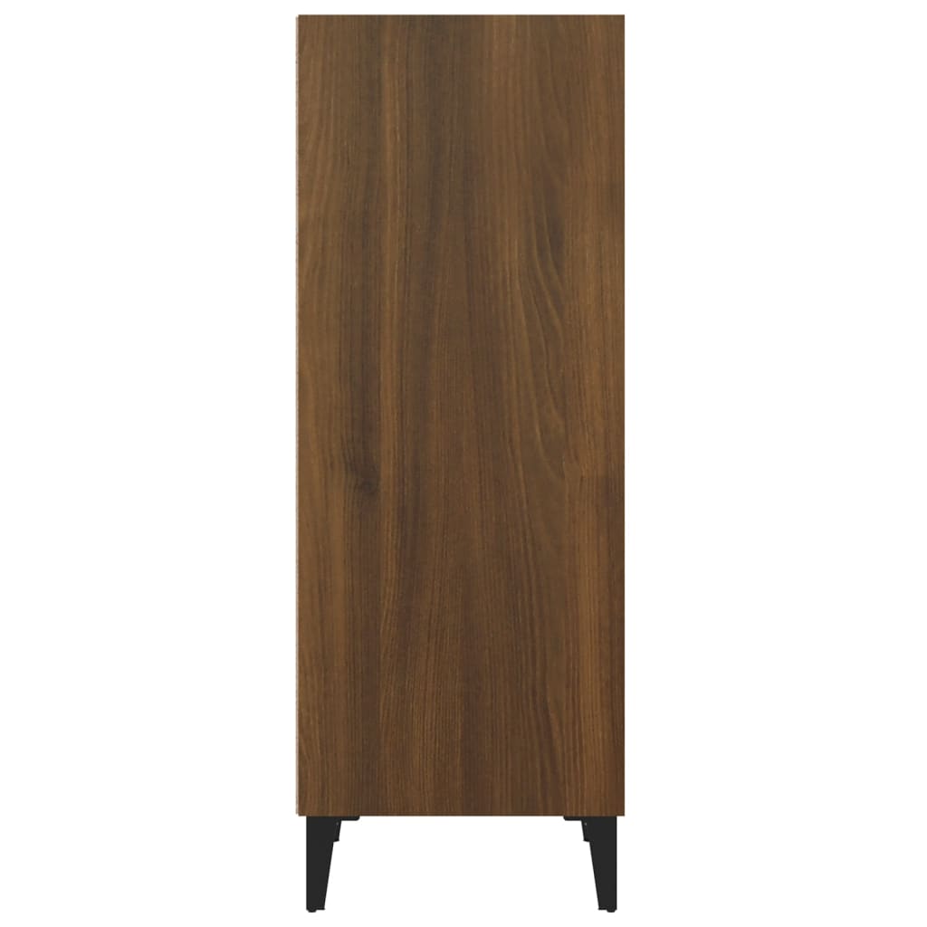 Sideboard Braun Eichen-Optik 34,5x32,5x90 cm Holzwerkstoff - Pazzar.ch