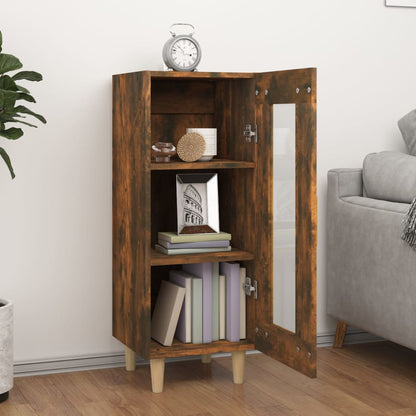 Sideboard Räuchereiche 34,5x34x90 cm Holzwerkstoff - Pazzar.ch