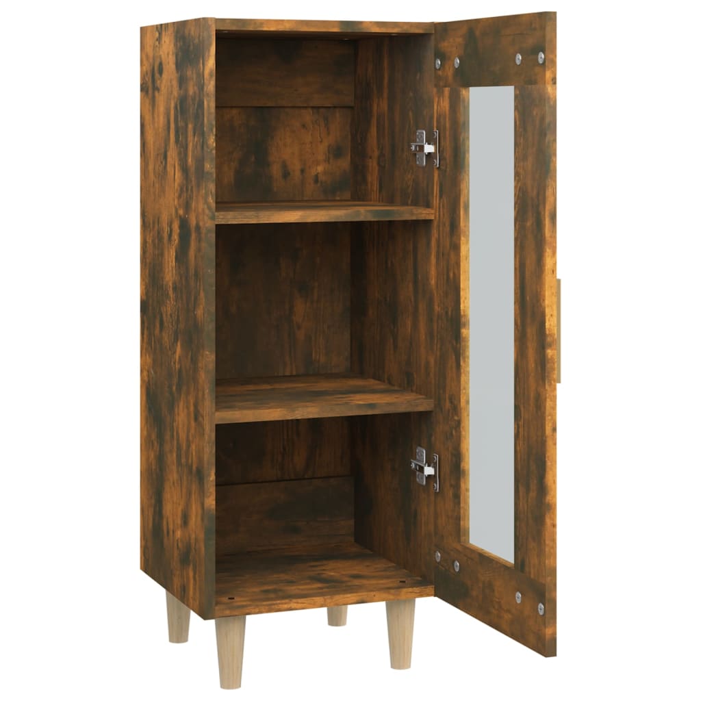 Sideboard Räuchereiche 34,5x34x90 cm Holzwerkstoff - Pazzar.ch