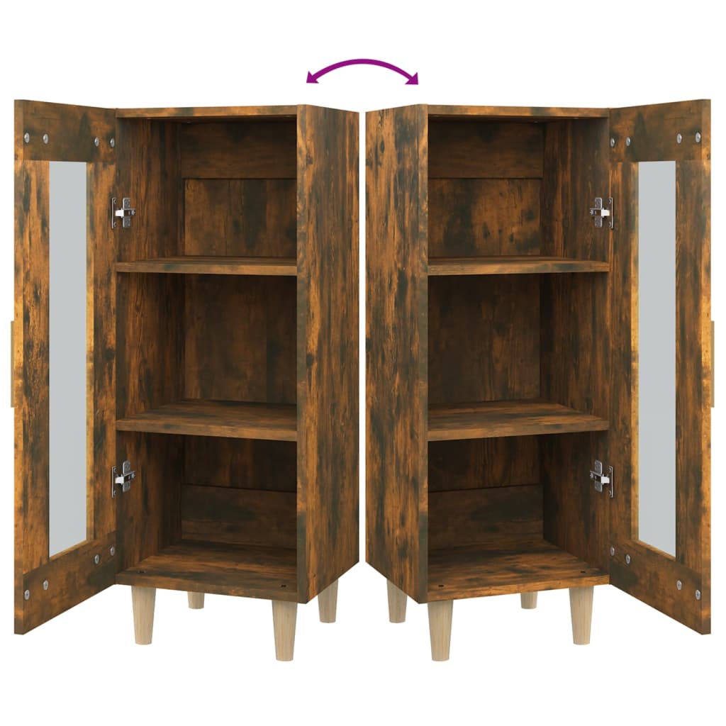 Sideboard Räuchereiche 34,5x34x90 cm Holzwerkstoff - Pazzar.ch