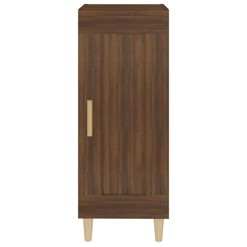Sideboard Braun Eichen-Optik 34,5x34x90 cm Holzwerkstoff - Pazzar.ch