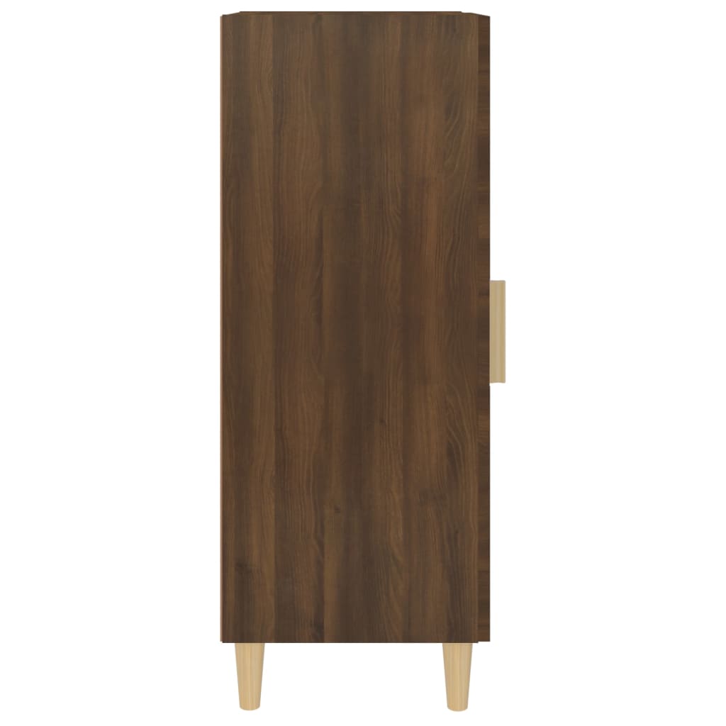 Sideboard Braun Eichen-Optik 34,5x34x90 cm Holzwerkstoff - Pazzar.ch
