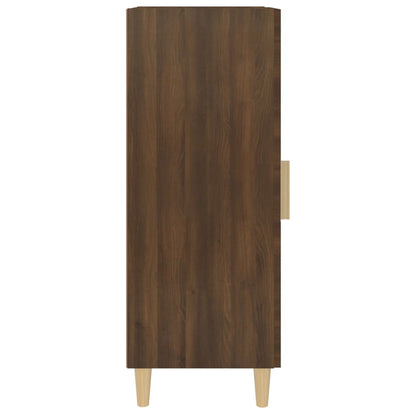 Sideboard Braun Eichen-Optik 34,5x34x90 cm Holzwerkstoff - Pazzar.ch