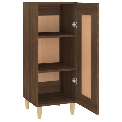 Sideboard Braun Eichen-Optik 34,5x34x90 cm Holzwerkstoff - Pazzar.ch