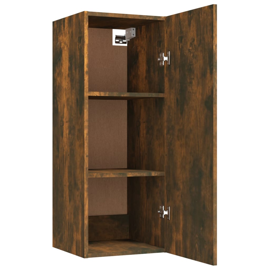 Wandschrank Räuchereiche 34,5x34x90 cm Holzwerkstoff - Pazzar.ch
