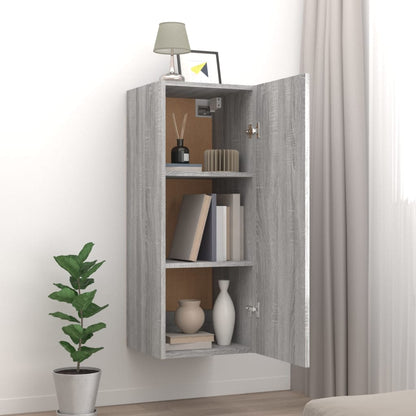 Wandschrank Grau Sonoma 34,5x34x90 cm Holzwerkstoff - Pazzar.ch