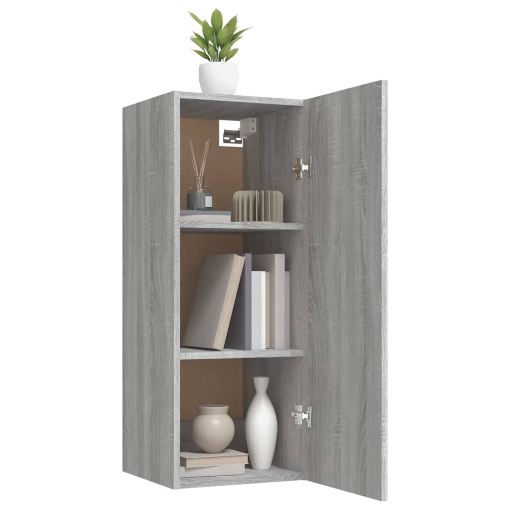 Wandschrank Grau Sonoma 34,5x34x90 cm Holzwerkstoff - Pazzar.ch