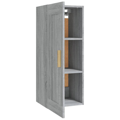 Wandschrank Grau Sonoma 35x34x90 cm Holzwerkstoff - Pazzar.ch