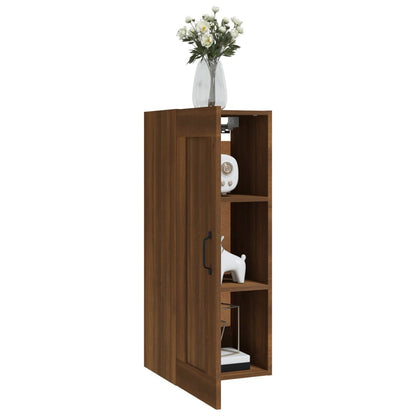 Hängeschrank Braun Eichen-Optik 35x34x90 cm Holzwerkstoff - Pazzar.ch