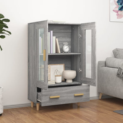 Highboard Grau Sonoma 70x31x115 cm Holzwerkstoff - Pazzar.ch