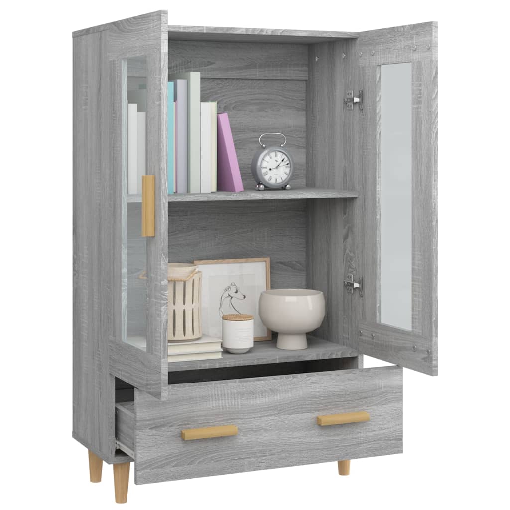 Highboard Grau Sonoma 70x31x115 cm Holzwerkstoff - Pazzar.ch