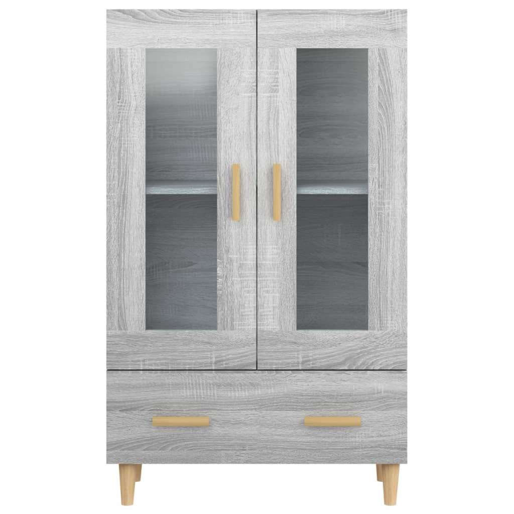 Highboard Grau Sonoma 70x31x115 cm Holzwerkstoff