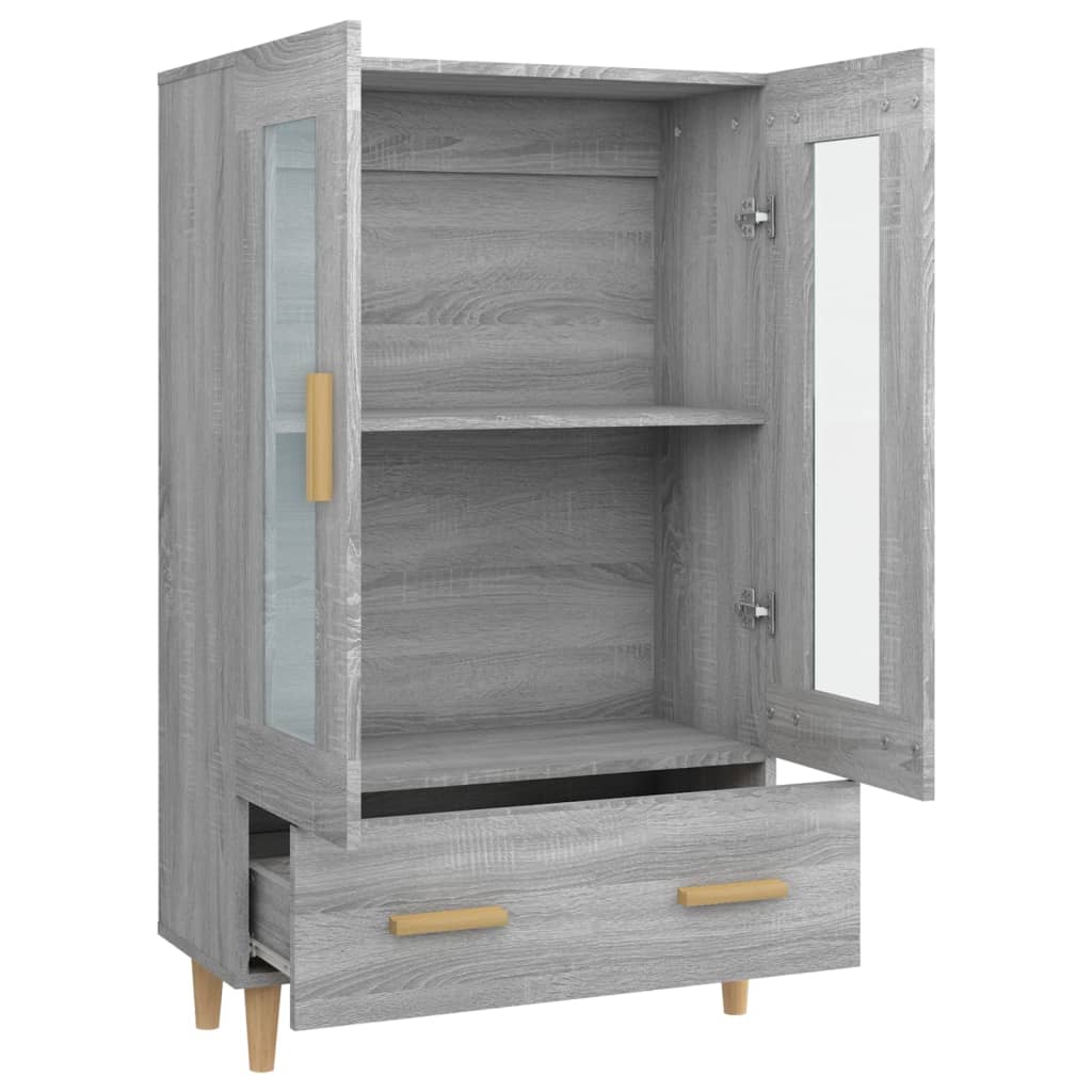 Highboard Grau Sonoma 70x31x115 cm Holzwerkstoff - Pazzar.ch