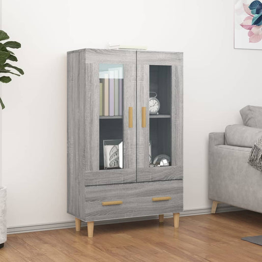 Highboard Grau Sonoma 70x31x115 cm Holzwerkstoff - Pazzar.ch