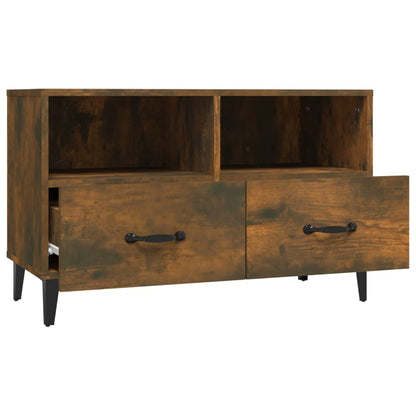 TV-Schrank Räuchereiche 80x36x50 cm Holzwerkstoff - Pazzar.ch
