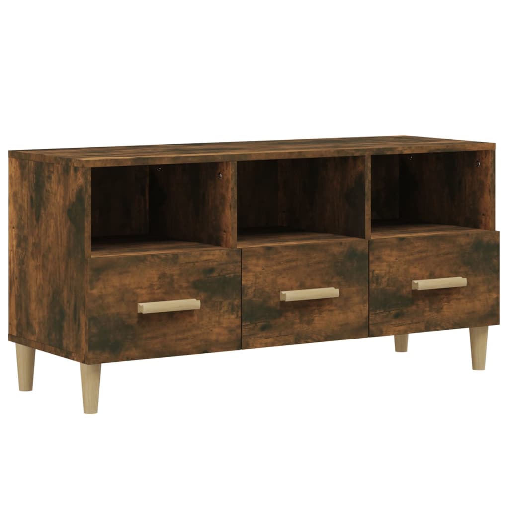 TV-Schrank Räuchereiche 102x36x50 cm Holzwerkstoff - Pazzar.ch