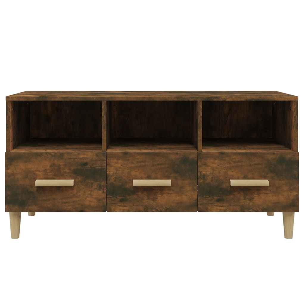 TV-Schrank Räuchereiche 102x36x50 cm Holzwerkstoff - Pazzar.ch
