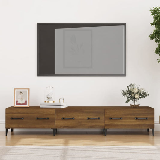 TV-Schrank Braun Eichen-Optik 150x34,5x30 cm Holzwerkstoff - Pazzar.ch