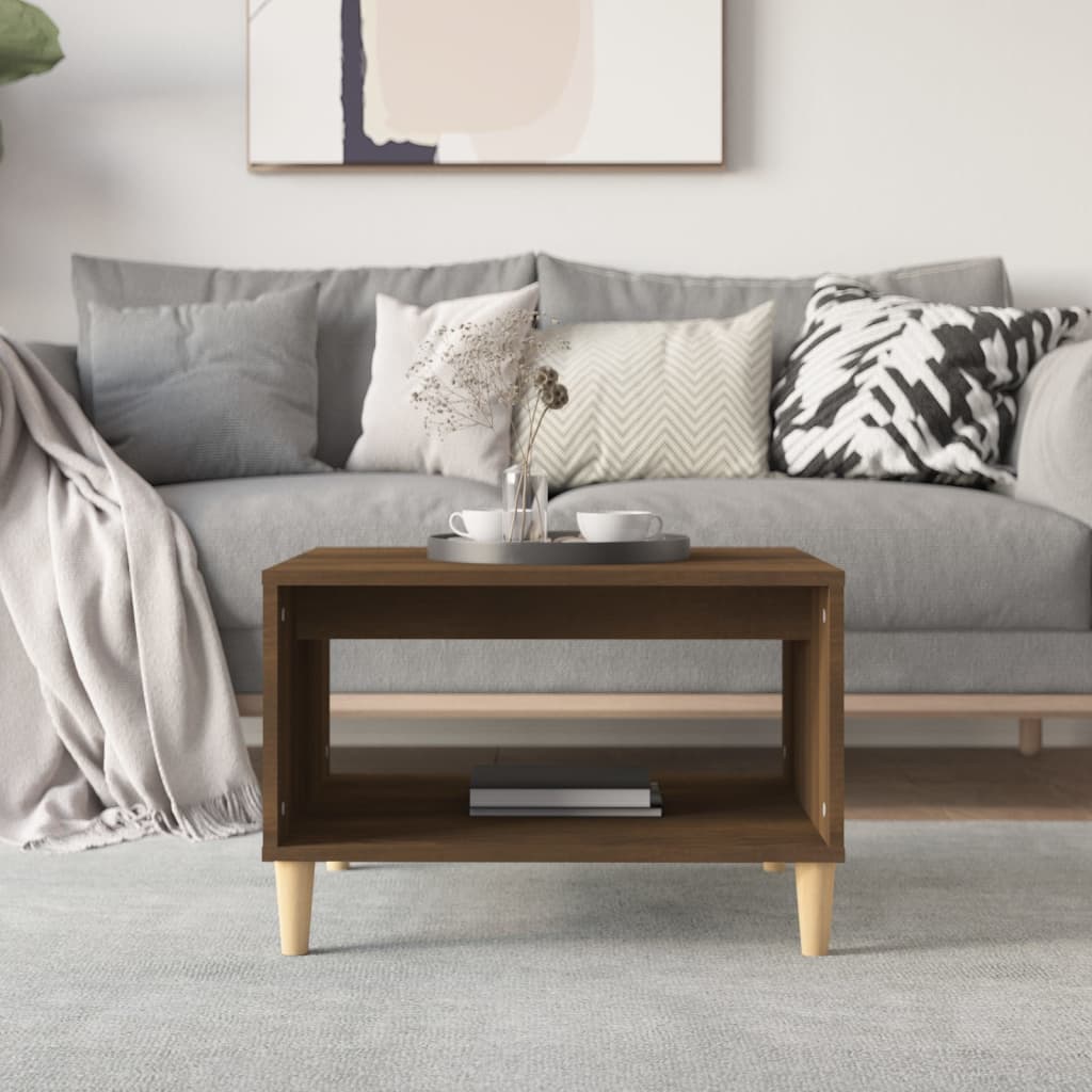 Couchtisch Braun Eichen-Optik 60x50x40 cm Holzwerkstoff - Pazzar.ch
