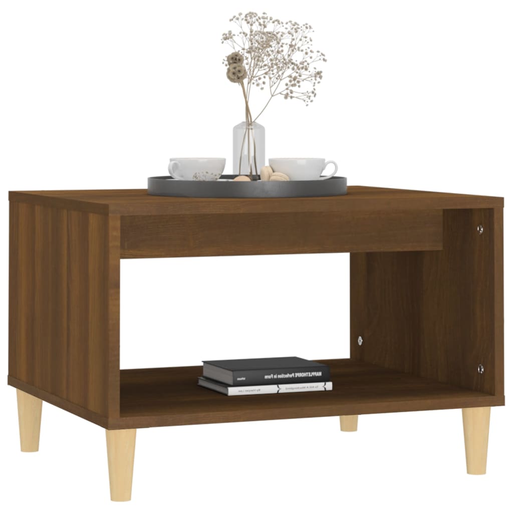 Couchtisch Braun Eichen-Optik 60x50x40 cm Holzwerkstoff - Pazzar.ch