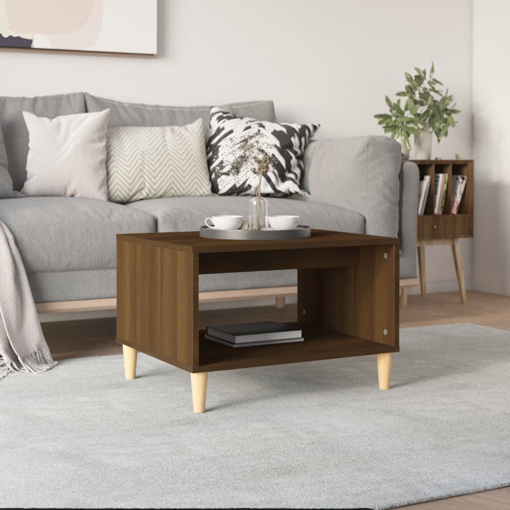Couchtisch Braun Eichen-Optik 60x50x40 cm Holzwerkstoff - Pazzar.ch