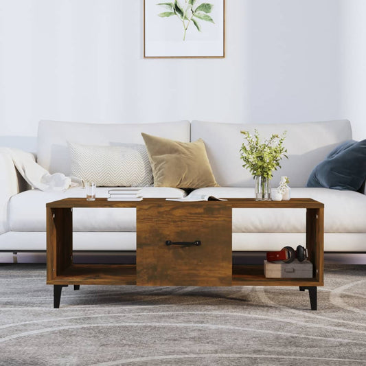 Couchtisch Räuchereiche 102x50x40 cm Holzwerkstoff - Pazzar.ch