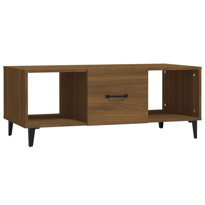 Couchtisch Braun Eichen-Optik 102x50x40 cm Holzwerkstoff - Pazzar.ch
