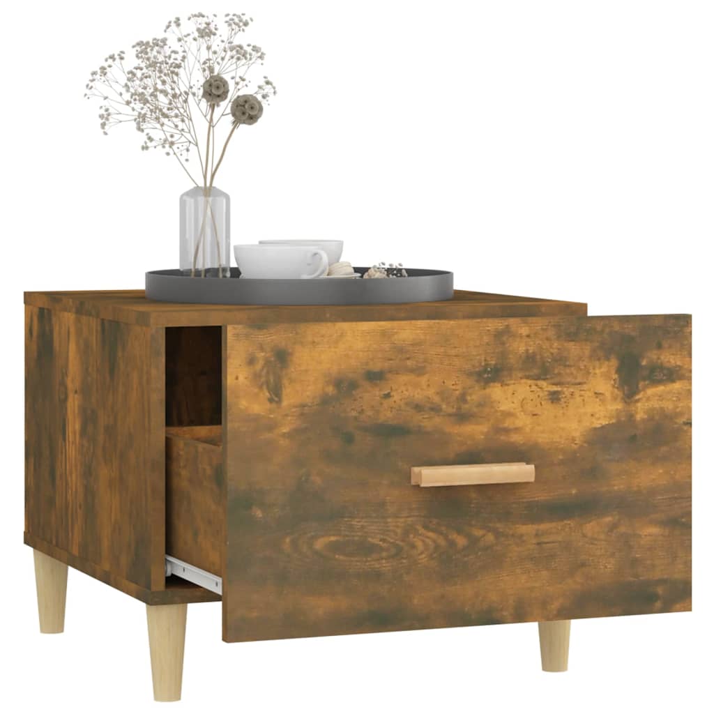 Couchtisch Räuchereiche 50x50x40 cm Holzwerkstoff - Pazzar.ch