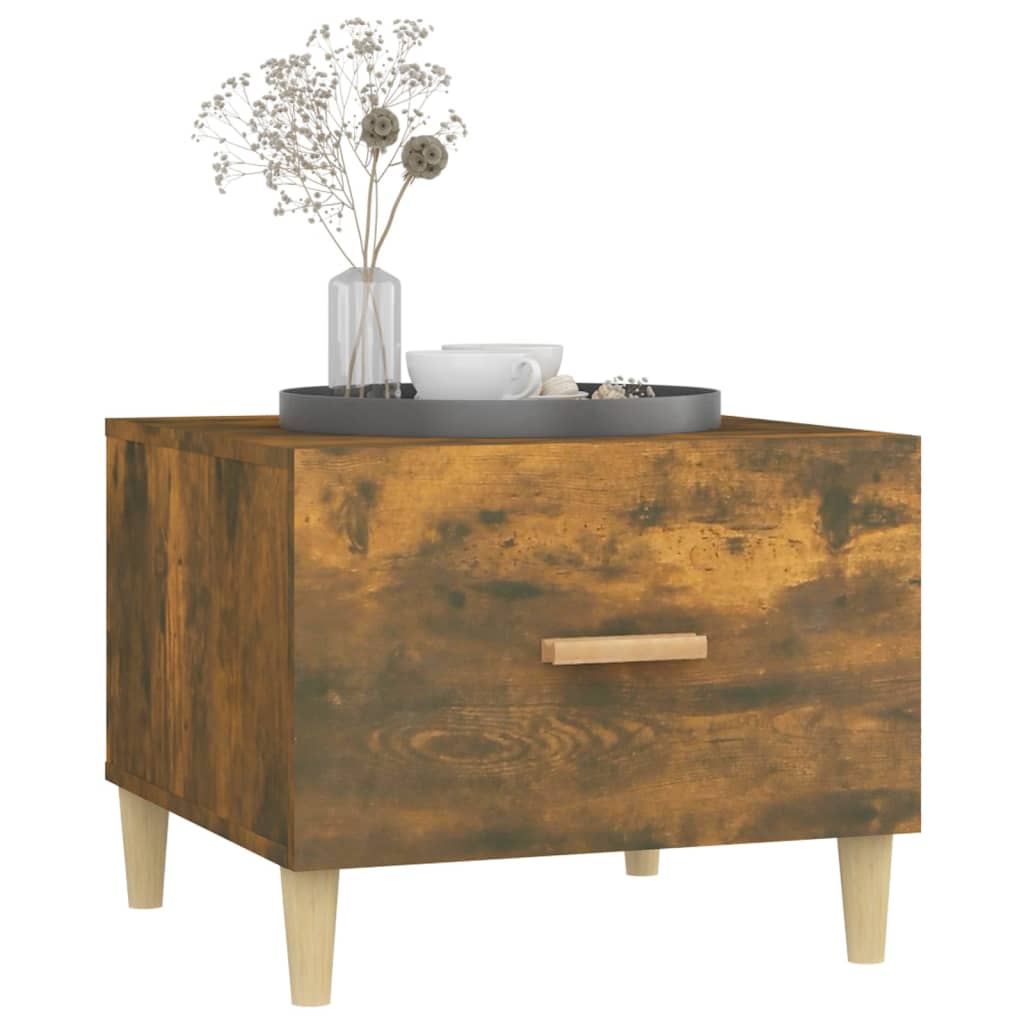 Couchtisch Räuchereiche 50x50x40 cm Holzwerkstoff - Pazzar.ch