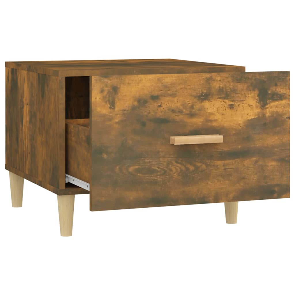Couchtisch Räuchereiche 50x50x40 cm Holzwerkstoff - Pazzar.ch